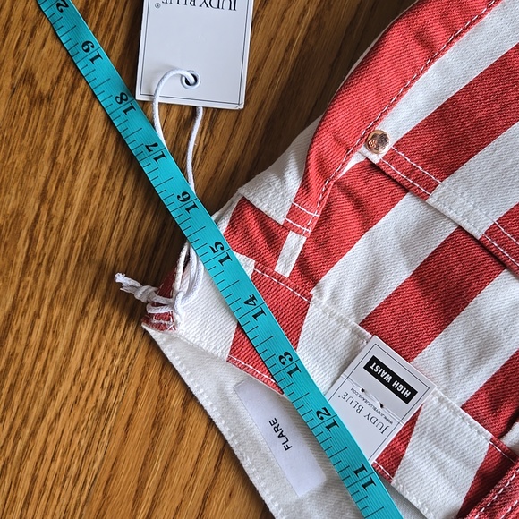 Judy Blue High Waist Flare American Flag Jeans, Jr Women's 13/31, New With Tags - Picture 4 of 13